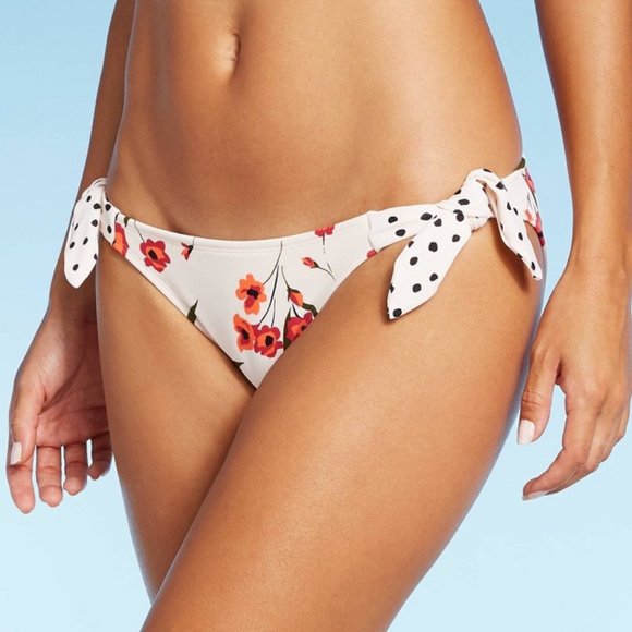 Xhilaration Juniors' Side Tie Cheeky Bikini Bottom - Picture 1 of 10